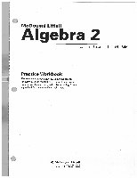 Page 1: Algebra 2 practice workbook